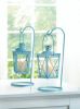 Baby Blue Hanging Railroad Lanterns