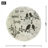 All You Need Is Love Stepping Stone - Beautiful Garden Decor Accent
