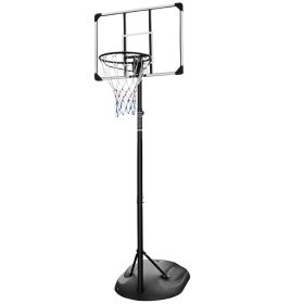 Portable Basketball Hoop,Outdoor Basketball Hoop Adjustable Height 7.5ft 9.2ft