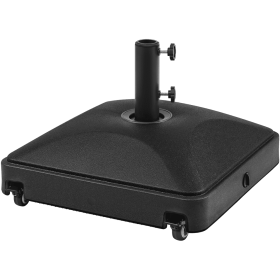 123lb Rolling Fillable Patio Umbrella Base, Black
