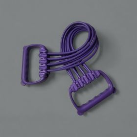 Womens Adjustable Shoulder- And Back-Open Foot-Operated Resistance Trainer (Option: Purple-Handheld-1PCS)