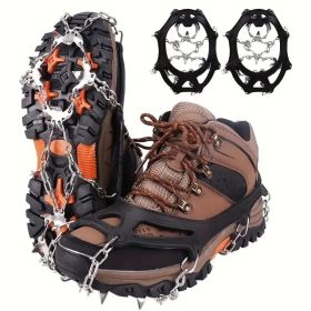 Universal Anti-slip Grip Spikes, Upgraded Universal Anti-slip Spikes For Ice Skates And Boots, With 19 Steel Spikes, Ice And Snow Grip Spikes, Su (Option: XL)