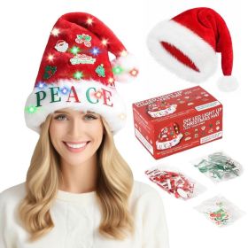 DIY LED Santa Hat - A Creative And Unique Design That Enhances The Festive Atmosphere. A Must-have For Holiday Outfits, A Fun Craft Activity, And (Option: 1pc)