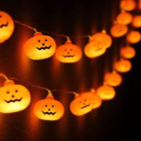 Decorations Pumpkin String Lights  20 LED 10 FT 3D Cute Waterproof (Option: Orange)
