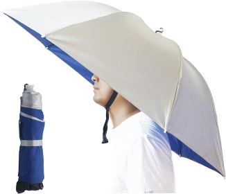 Umbrella Hat (Color: Silver-Blue(2pcs))