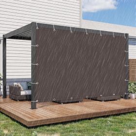 Sun Shade Sail 6'6"x9'9" Waterproof Shade Cloth Canopy Sunshade Camping Tarps Tent Cover with Grommets for Backyard Yard Deck Patio Pergola Garde (size: Coffee-Waterproof   6'6"x9'9")