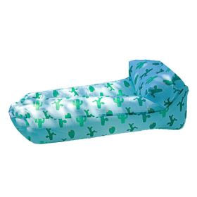 Inflatable Lounger Portable Foldable Polyester Fiber Comfortable Good Load Bearing Capacity Outdoor Air Chair For Hiking Picnic Music Festival Pi (Option: Default)